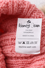 Load image into Gallery viewer, Bubblegum pink cable knit pom pom beanie hat baby toddler adult