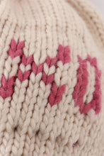 Load image into Gallery viewer, Cream XOXO knit beanie pom pom hat