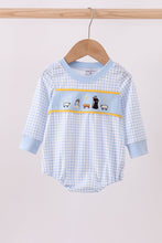Load image into Gallery viewer, Blue nativity embroidery bubble