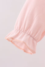 Load image into Gallery viewer, Pink floral bow applique bloomer set