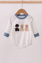 Load image into Gallery viewer, Blue puppy embroidery bubble