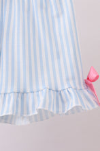 Load image into Gallery viewer, Blue floral I love MAMA smocked ruffle shorts set