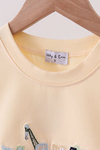 Load image into Gallery viewer, Beige construction embroidery top