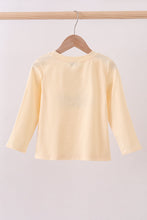 Load image into Gallery viewer, Beige construction embroidery top