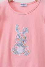 Load image into Gallery viewer, Pink bunny applique ruffle dress