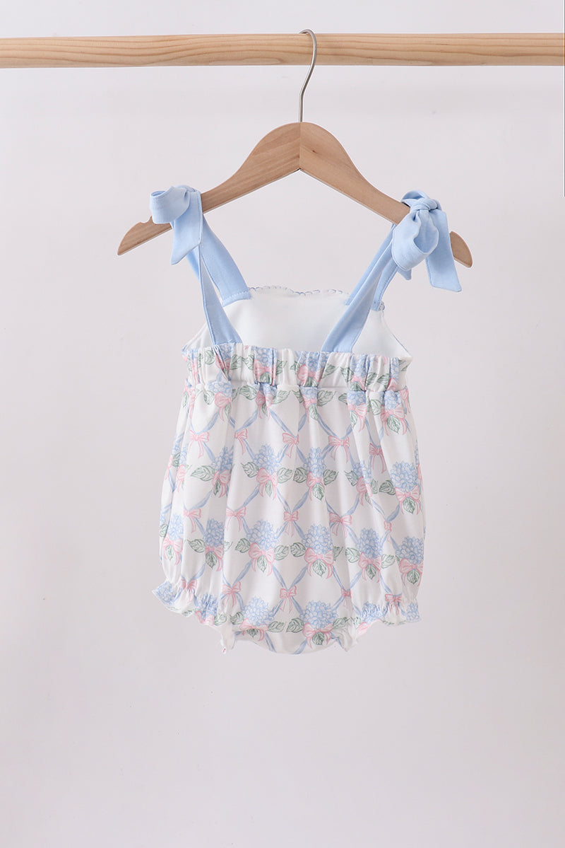Blue Floral Bubble