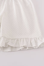 Load image into Gallery viewer, Blue princess embroidery ruffle girl set