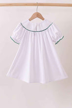 Load image into Gallery viewer, White wreath smocked dress - Abbies Place