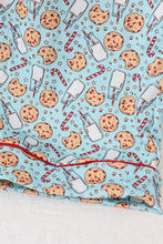 Load image into Gallery viewer, Santa claus cookie print adult pajams set