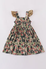 Load image into Gallery viewer, Camouflage cross embroidery dress