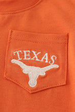 Load image into Gallery viewer, Rust Texas embroidery romper - Abbies Place