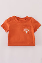 Load image into Gallery viewer, Rust Texas embroidery romper - Abbies Place