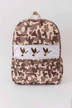 Load image into Gallery viewer, Camouflage duck embroidery canvas backpack - Abbies Place