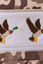 Load image into Gallery viewer, Camouflage duck embroidery canvas backpack