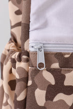 Load image into Gallery viewer, Camouflage duck embroidery canvas backpack
