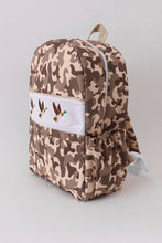 Load image into Gallery viewer, Camouflage duck embroidery canvas backpack