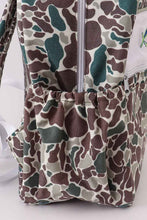 Load image into Gallery viewer, Camouflage fish embroidery canvas backpack - Abbies Place