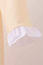 Load image into Gallery viewer, Beige turkey embroidery ruffle dress - Abbies Place