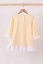 Load image into Gallery viewer, Beige turkey embroidery ruffle dress - Abbies Place