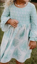 Load image into Gallery viewer, Light Teal Twirl Dress-size 12