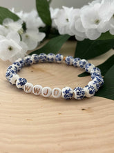 Load image into Gallery viewer, WWJD Bead Bracelet - Multi-Color Natural Stone Faith Jewelry