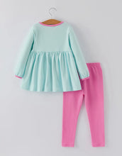 Load image into Gallery viewer, Holiday Fun Set: Striped Top with Santa Pockets