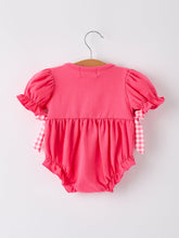 Load image into Gallery viewer, Hot Pink Smocked Church Christ Bishop Christening Romper