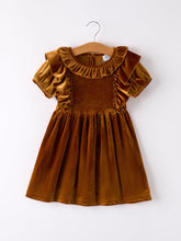 Load image into Gallery viewer, Autumn Velvet Girls Dress-Multiple colors available