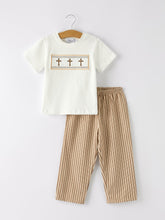 Load image into Gallery viewer, Stripe Smocked Church Christ Bishop Christening Toddler Boys'Set