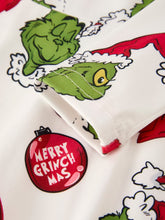 Load image into Gallery viewer, Winter Christmas Santa Hat Character Print Green Girls Dress