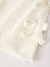 Load image into Gallery viewer, Fall Christmas Charming White Denim Pants with Cute Bows