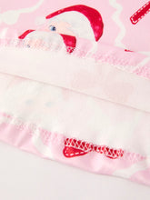 Load image into Gallery viewer, Winter Christmas Pink Santa and Bow Holiday Girls Dress