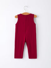 Load image into Gallery viewer, Christmas Tree Dog Smocking Embroidered Baby Boys Romper