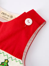 Load image into Gallery viewer, Christmas Baby Boys Romper: Adorable Green Christmas Tree Embroidery
