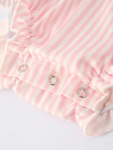 Load image into Gallery viewer, St. Patrick's Day Shamrock Striped Plaid Baby Girl Romper