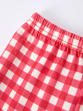 Load image into Gallery viewer, Red Valentine's Day Plaid Smocking Embroidered Pony Boys Set