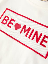 Load image into Gallery viewer, Valentine's Day "BE ❤ MINE" Embroidered Boy's Set