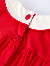 Load image into Gallery viewer, Red Ruffle Heart Embroidered Romper - Valentine Style