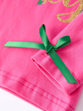 Load image into Gallery viewer, St. Patrick Shamrock Letter Top + Girls' Tulle Sequin Skirt Set