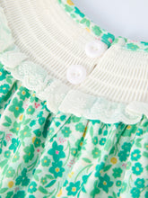 Load image into Gallery viewer, Girls St. Patrick’s Day Shamrock Bow Smocked Dress