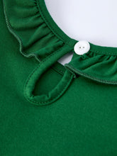 Load image into Gallery viewer, Girls St. Patrick’s Day Shamrock Puppy Smocked Dress