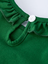 Load image into Gallery viewer, Girls St. Patrick’s Day Shamrock Puppy Smocked Romper
