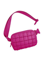 Load image into Gallery viewer, Evyn Quilted Puffer Sling Belt Bum Bag - Abbies Place