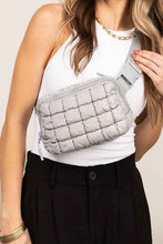 Load image into Gallery viewer, Evyn Quilted Puffer Sling Belt Bum Bag - Abbies Place