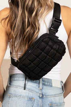 Load image into Gallery viewer, Evyn Quilted Puffer Sling Belt Bum Bag - Abbies Place