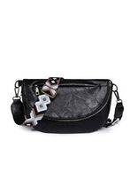 Load image into Gallery viewer, Callie Fold Over Leather Crossbody Sling Bag - Abbies Place