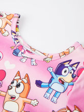 Load image into Gallery viewer, Pink Print Girls Long Sleeve Girls Twirly Dress