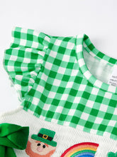 Load image into Gallery viewer, St. Patrick's Day Girls Shamrock Smocking Embroidery Dress