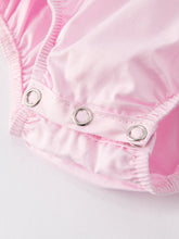 Load image into Gallery viewer, Pink Smocked Church Christ Bishop Christening Romper