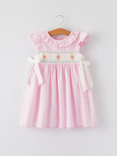 Load image into Gallery viewer, Pink Smocked Church Christ Bishop Christening Dress